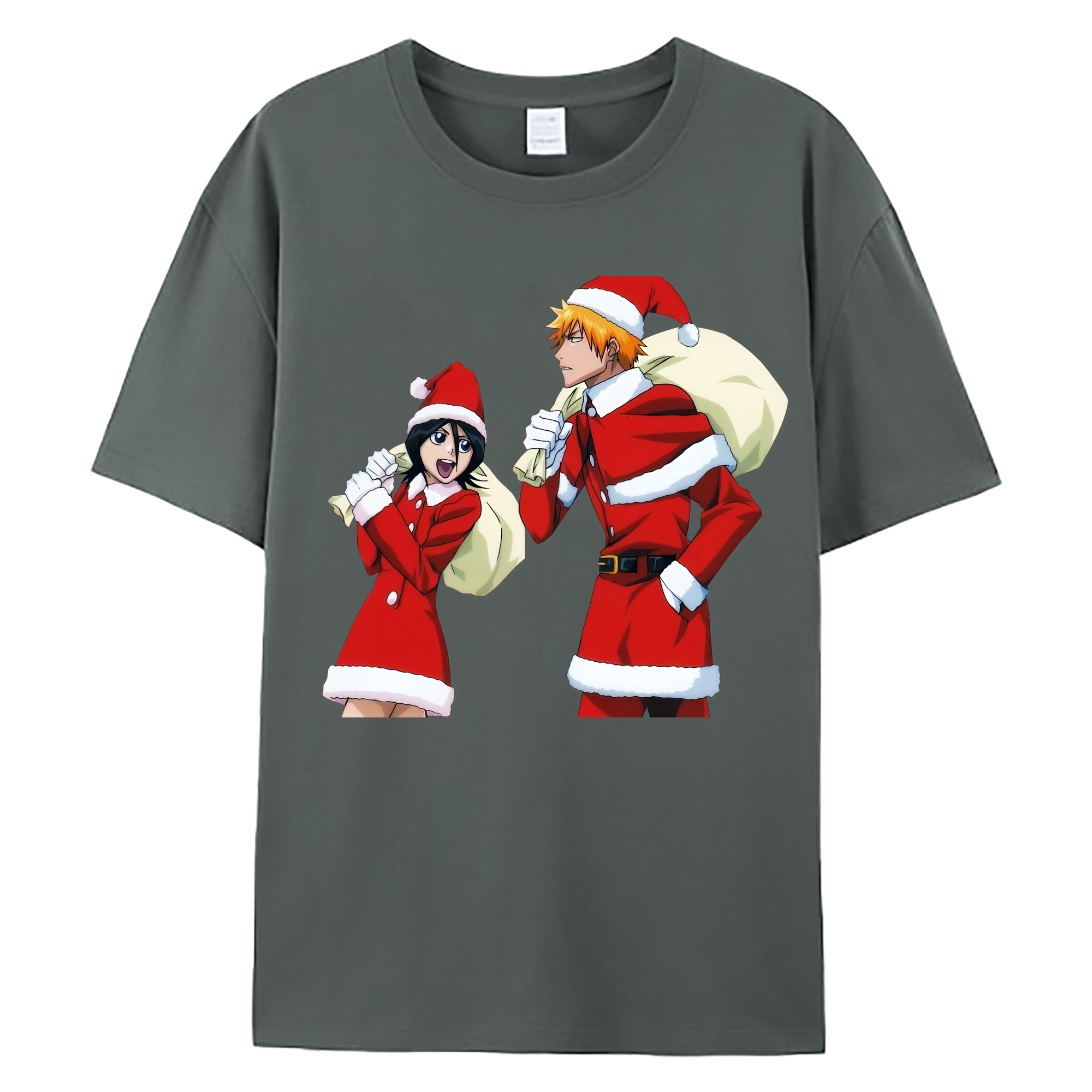 （画像用） ブリーチ 朽木ルキア BLEACH Kuchiki Rukia 綿100％ メンズ半袖Tシャツ｜肌触りやわらか＆通気性